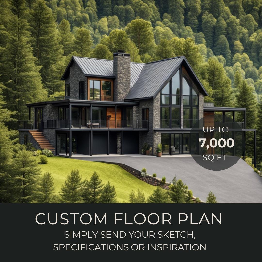 Custom Floor Plans, Modern Cabin Plans, Cabin Floor Plans, Modern Cabin ...