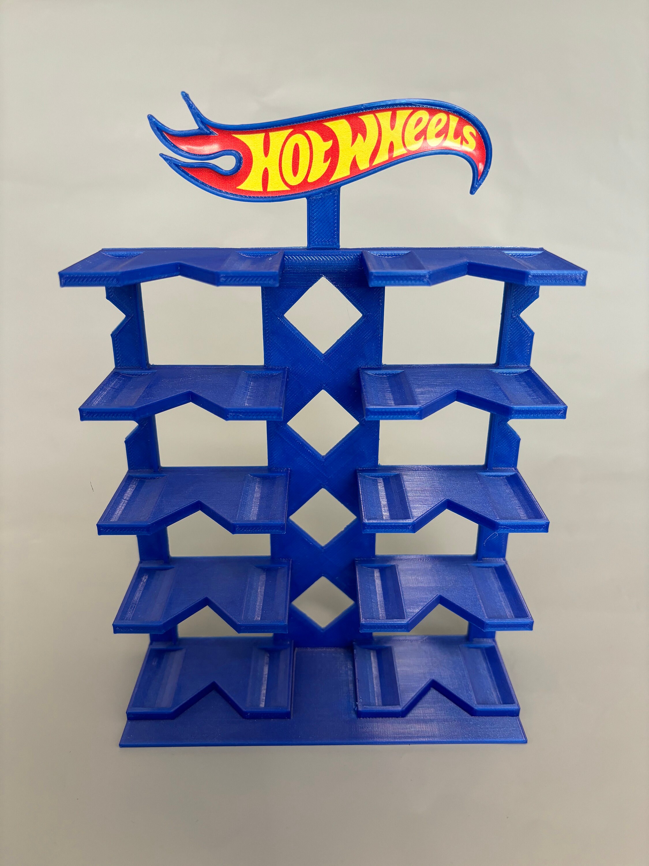 Stand for 10 Cars - Hot Wheels Car Display Stand - 1/64 Scale