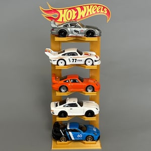 Stand for 5 Cars - Hot Wheels Car Display Stand - 1/64 Scale Model Car Display - Diecast Stand