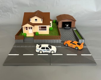 Casa Toretto de Rápidos y Furiosos - Casa Toretto a escala 1.64 - Diorama de Rápidos y Furiosos - Diorama a escala 1.64