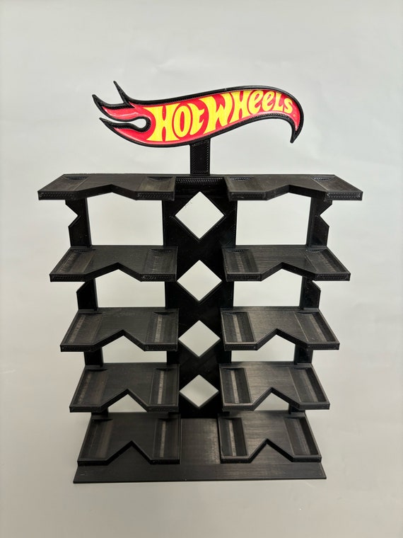 Stand for 10 Cars - Hot Wheels Car Display Stand - 1/64 Scale