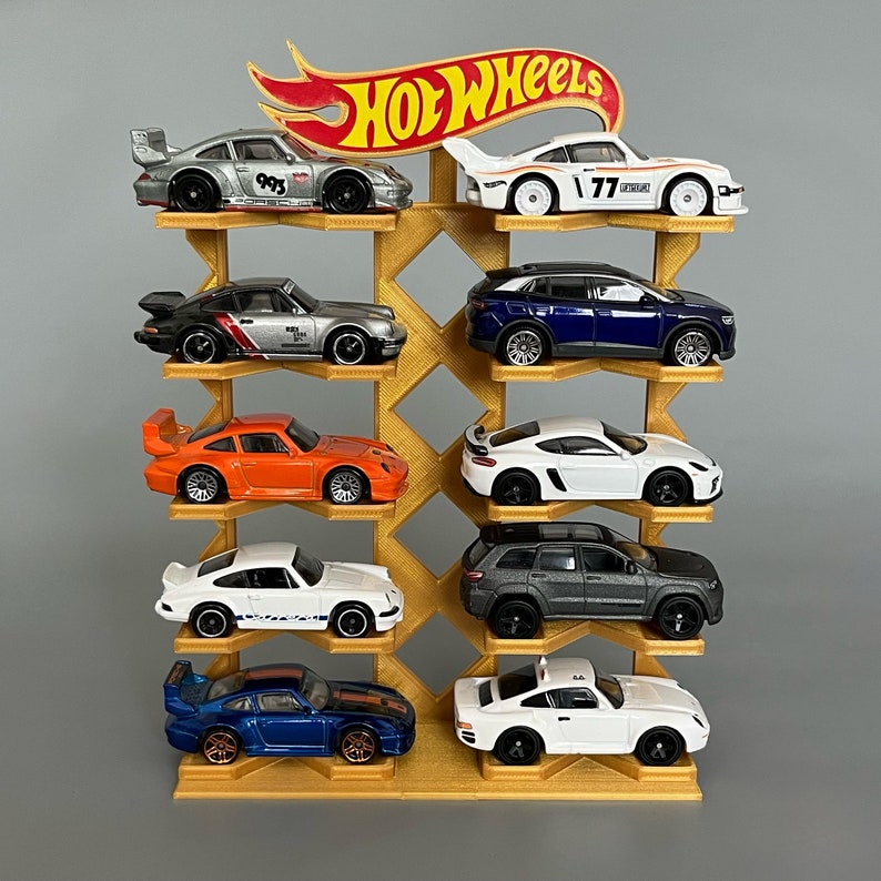 Stand for 10 Cars Hot Wheels Car Display Stand 1/64 Scale Model Car