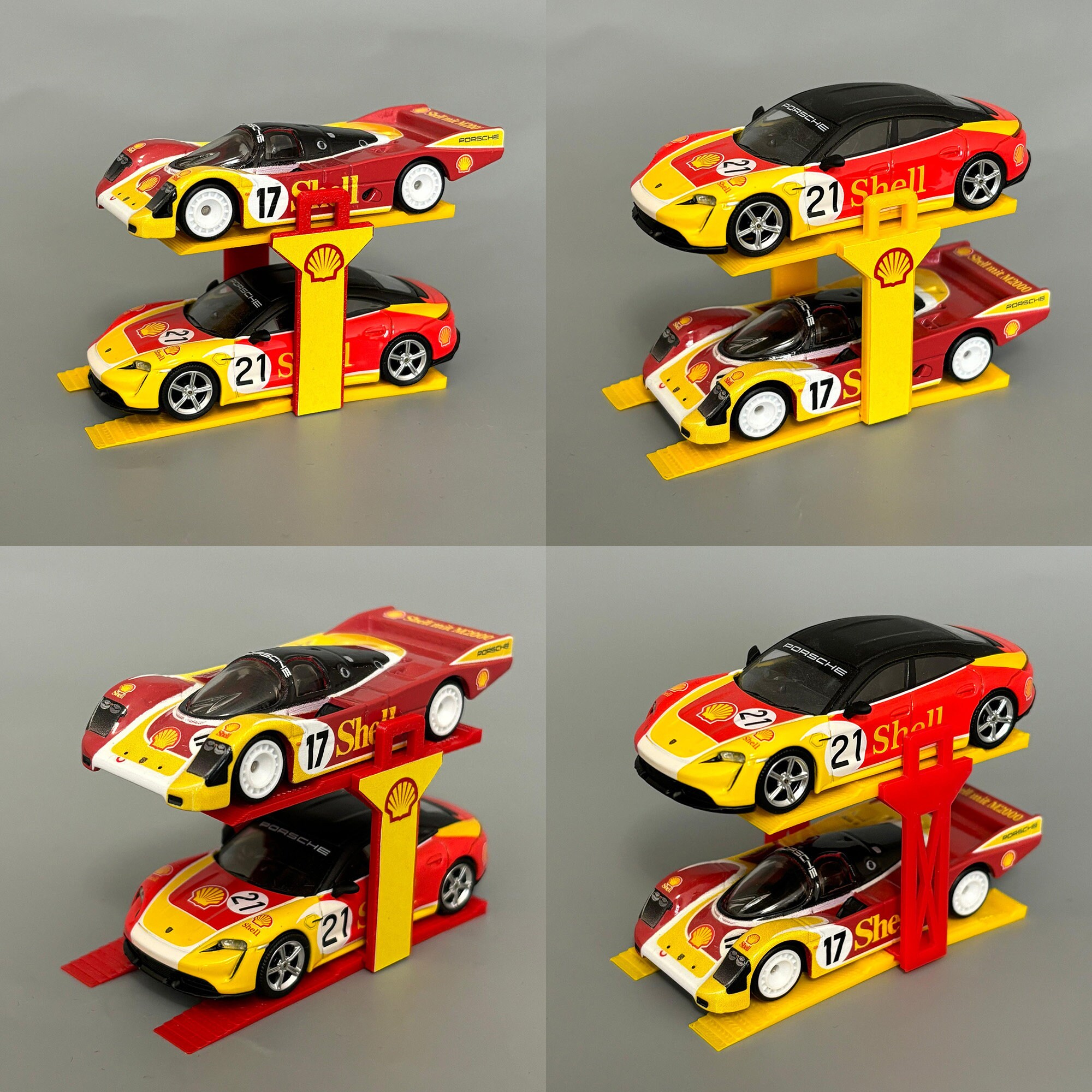 Shell Model Car Diecast Car Lift - Shell Model Car Diorama Lift - 1.64 Scale Lift for 2 ...