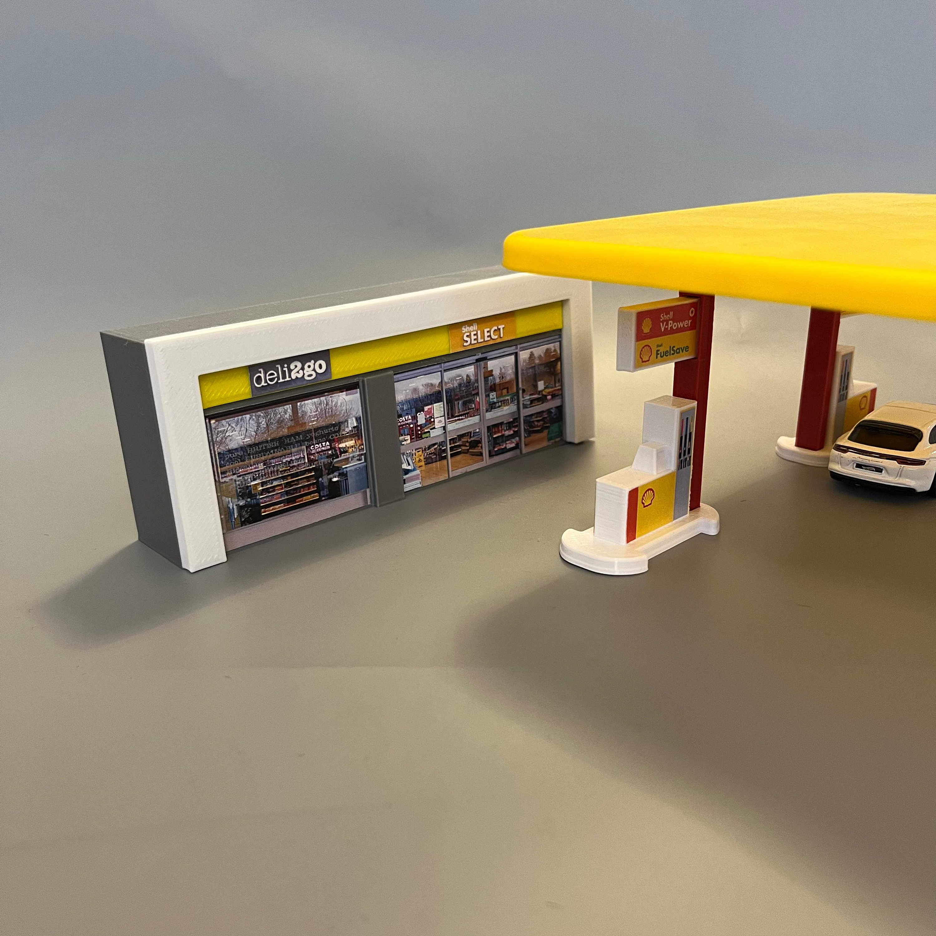 Shell Fuel Station Diorama Fuel Station Display 1.64 Scale Etsy