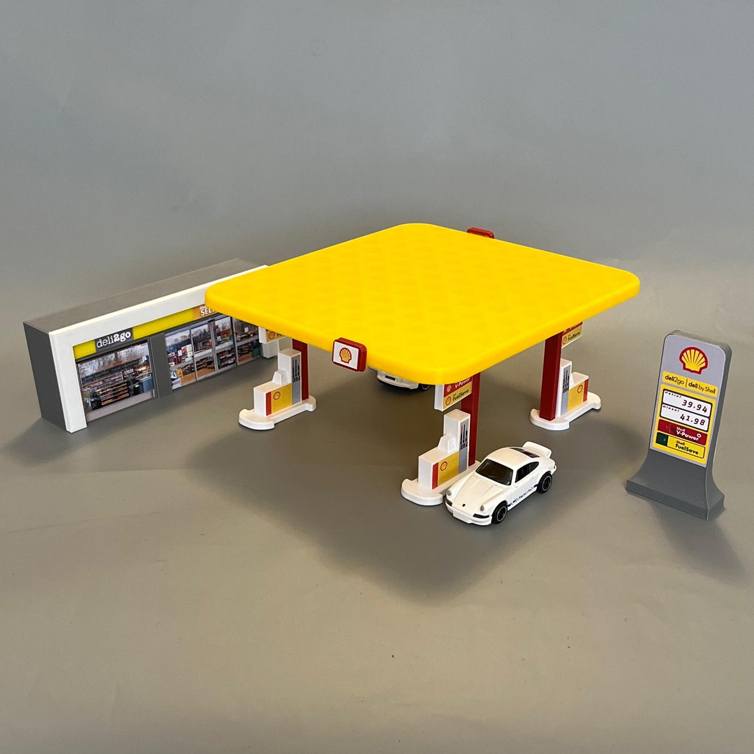 Shell Fuel Station Diorama Fuel Station Display 1.64 Scale Etsy