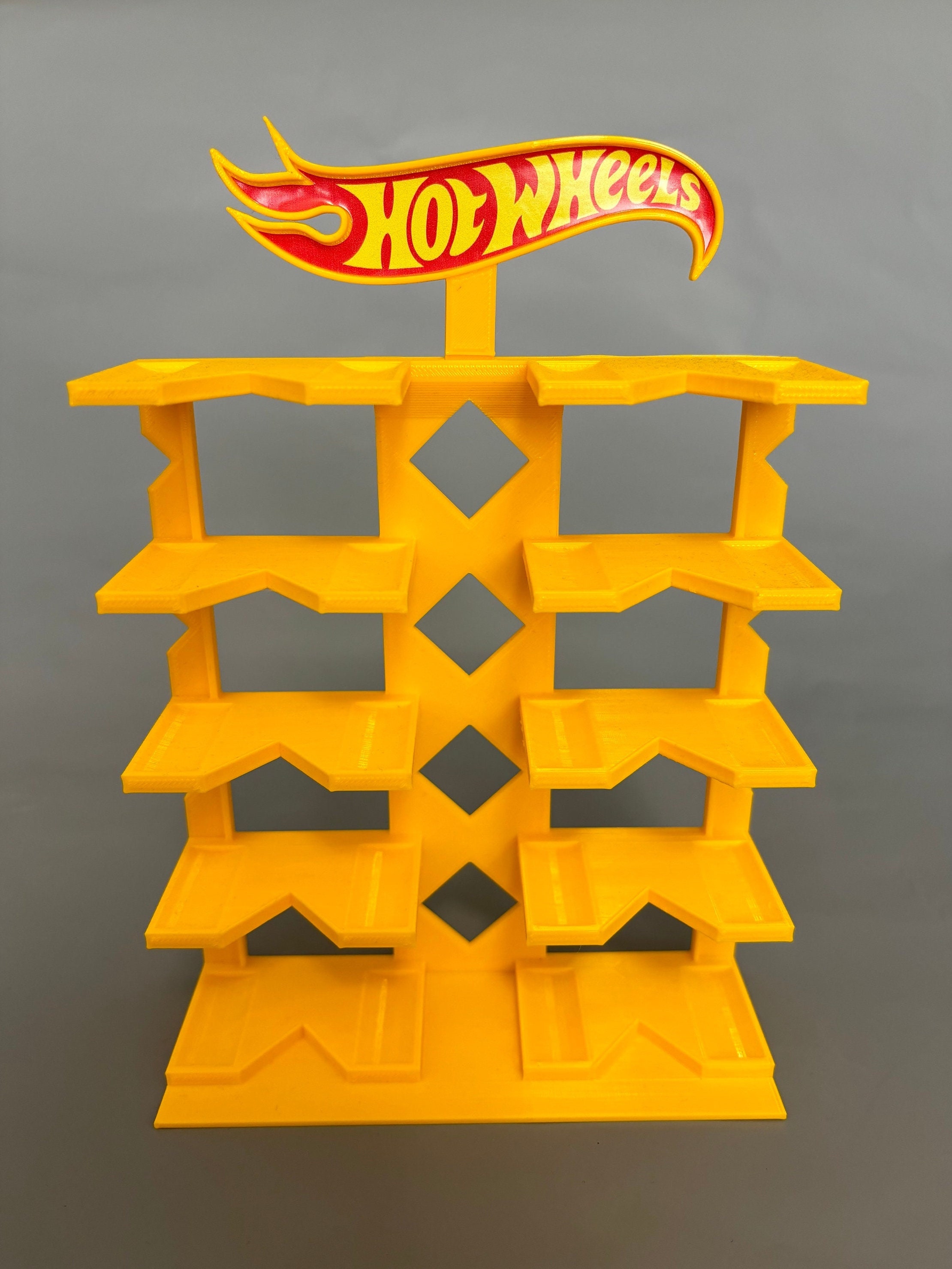 Stand for 10 Cars - Hot Wheels Car Display Stand - 1/64 Scale