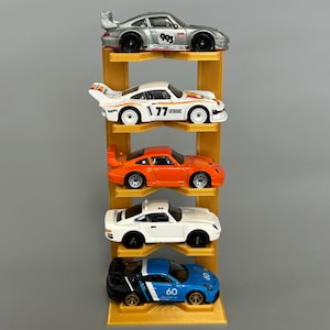 Stand for 5 Cars - Hot Wheels Car Display Stand - 1/64 Scale Model Car Display - Diecast Stand