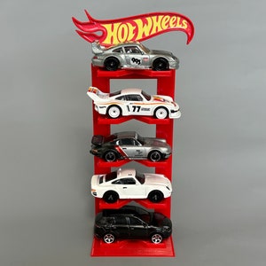 Stand for 5 Cars - Hot Wheels Car Display Stand - 1/64 Scale Model Car Display - Diecast Stand