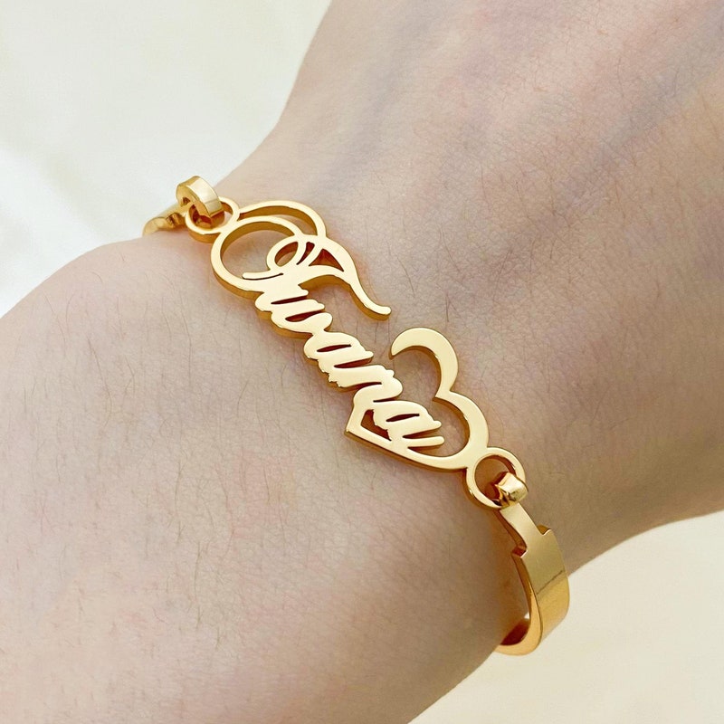 Personalized Bangle - Etsy