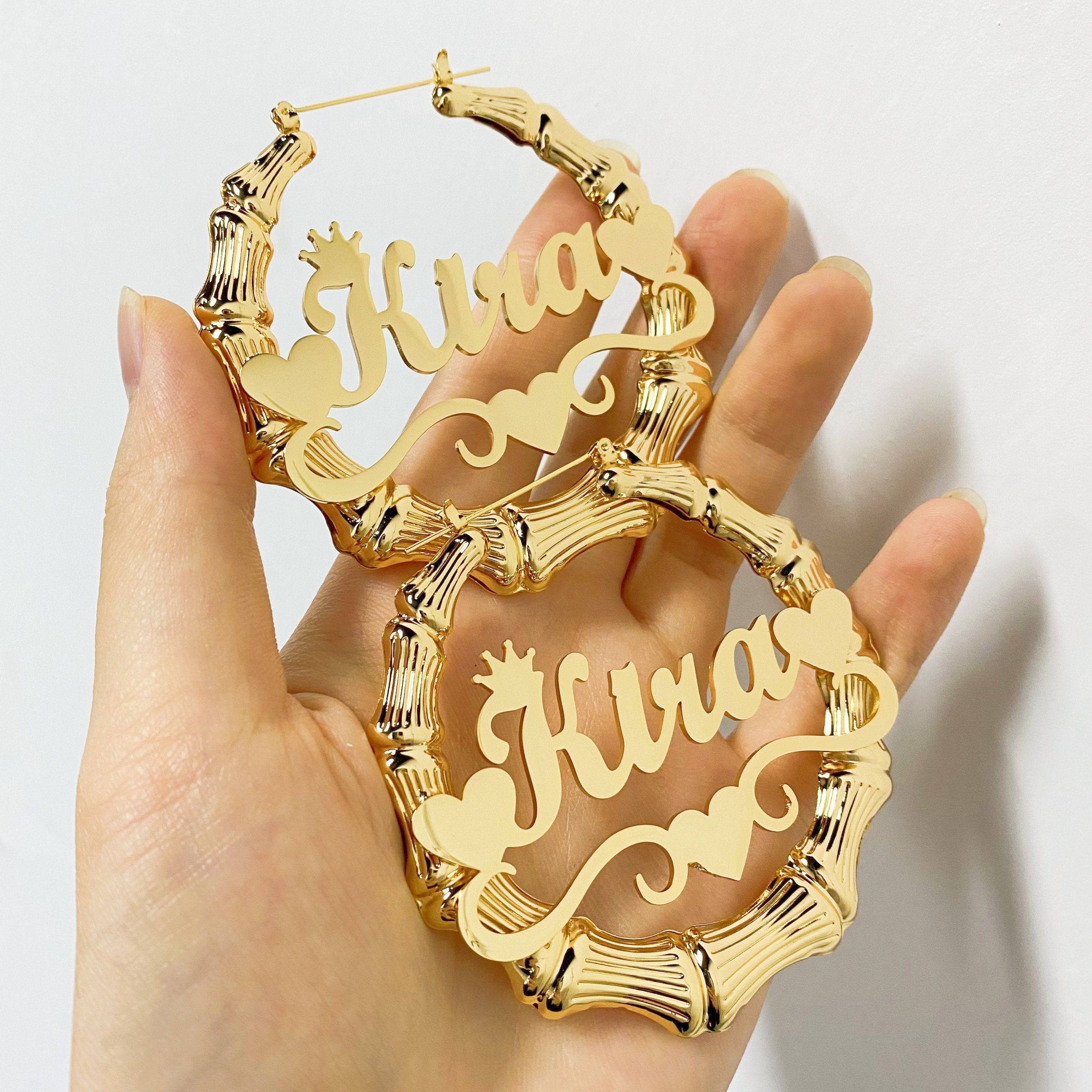 Kids bamboo earrings best sale