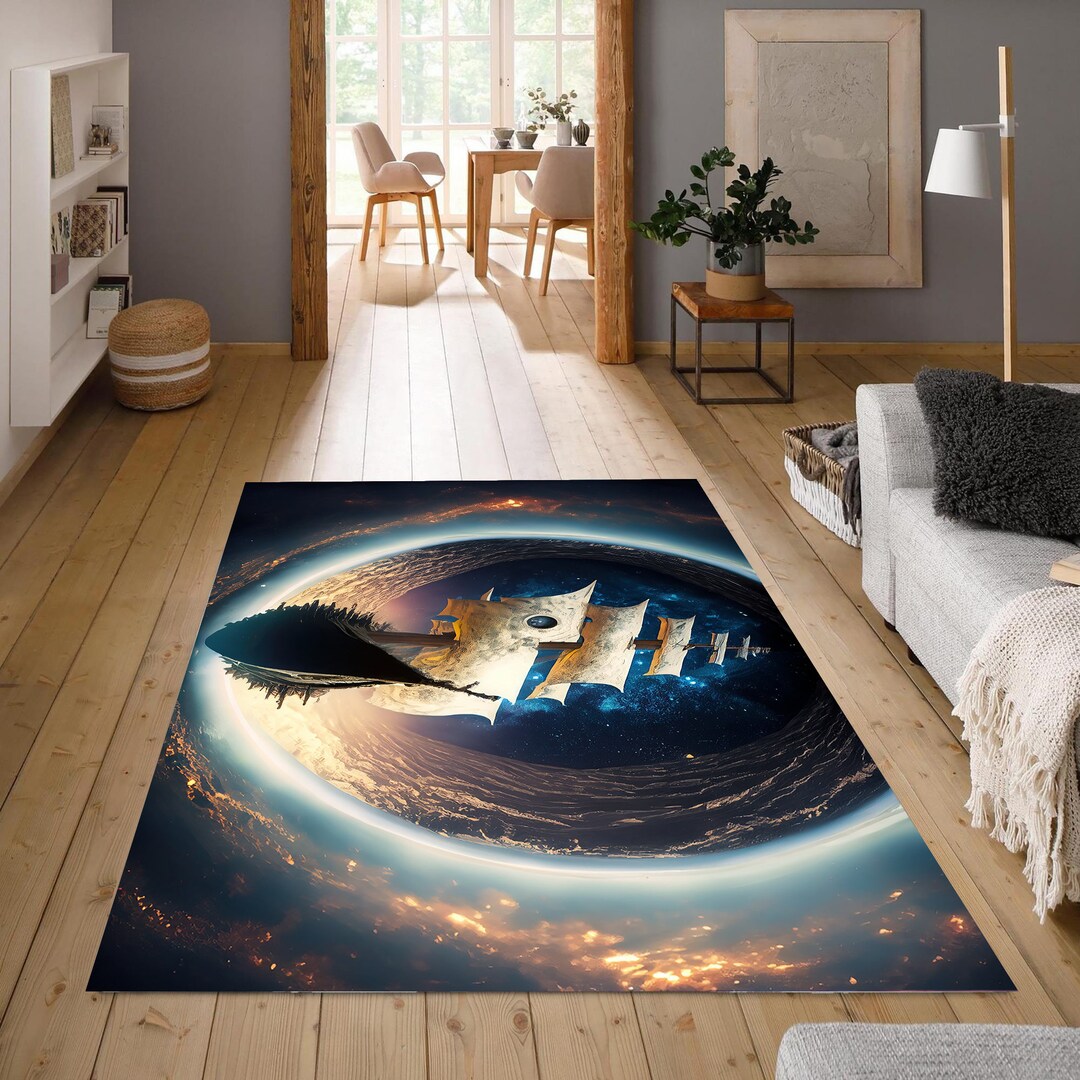 Space Carpet boat Carpet Flying Boat Carpet Sea Carpet - Etsy