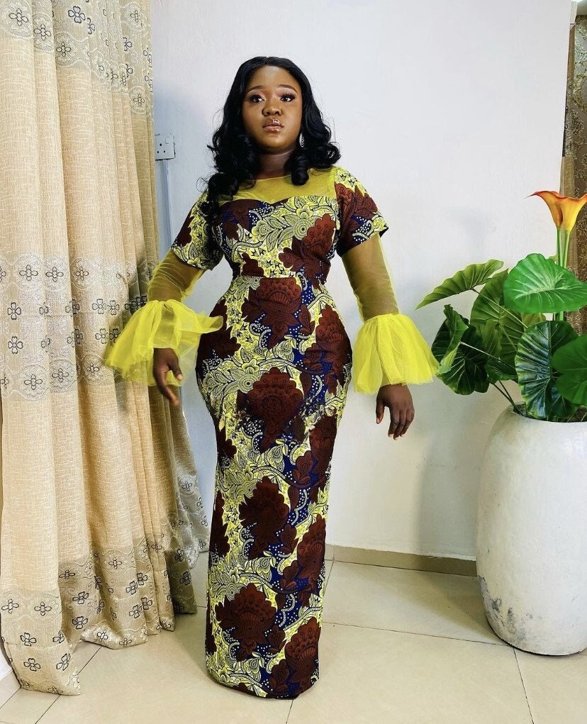 71 Beautiful Simple Ankara Gown Styles For 2024 | ThriveNaija | Simple ankara  gown styles, African print fashion dresses, African fashion