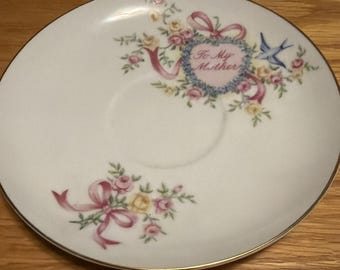 Vintage Lefton "To my Mother" Replacement Saucer