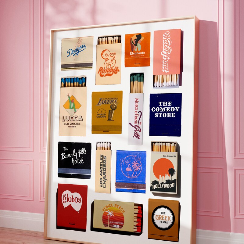 Los Angeles Vintage Matchbook - Etsy