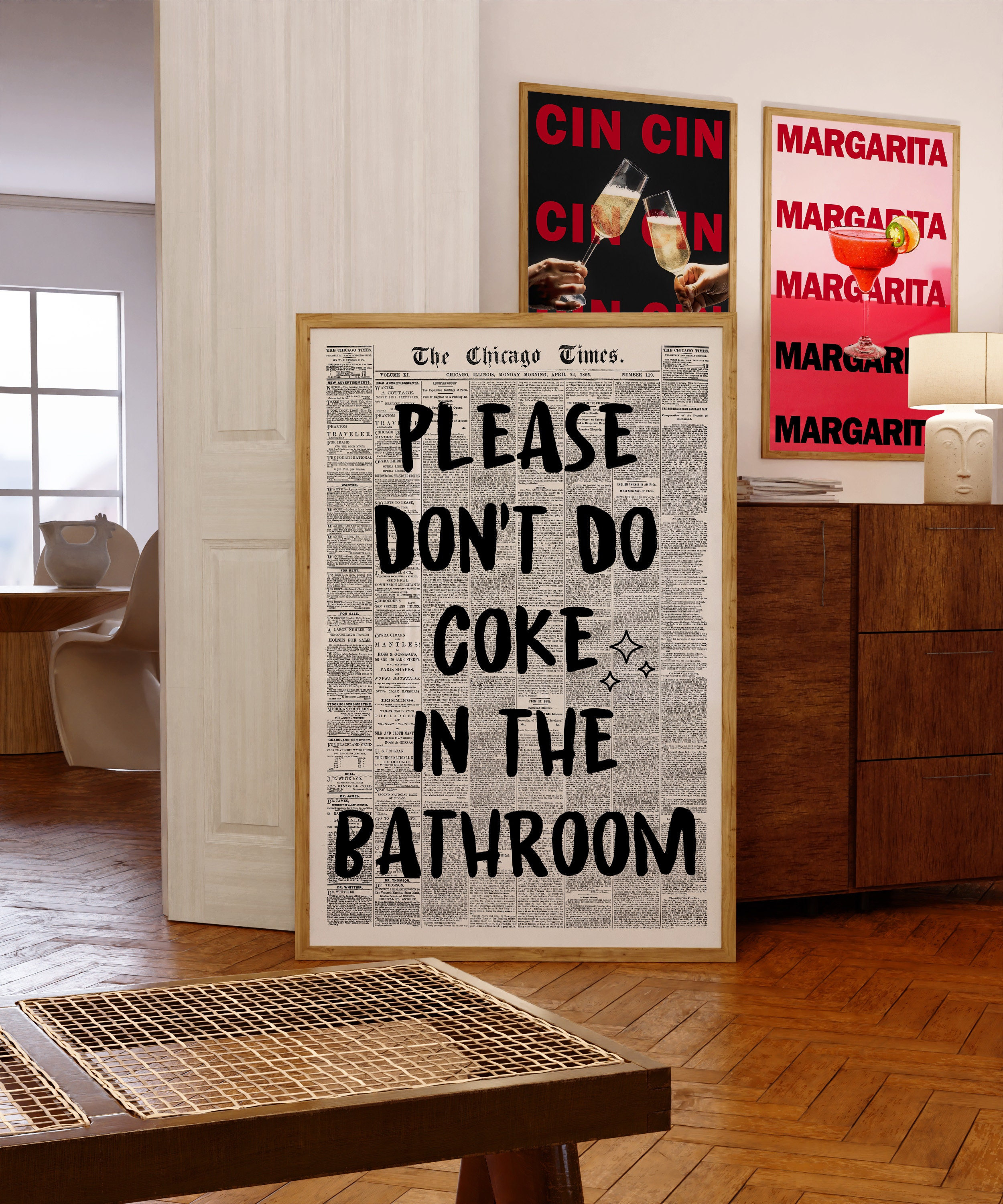Lustiges Bad-Schild 'Don't Do Cola' – Aluminium, 20,3 X 30,5 Cm
