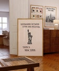 New York Art Print, NYC Wall Art, Trendy New York City Poster, Minimalist New York Art Decor, Statue of Liberty Art, Girl Dorm Room Decor