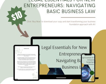 Legal Essentials for Entrepreneurs eBook: Begin to Understand Business Law Basics