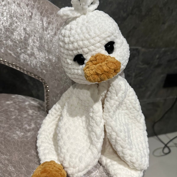 Crochet pattern DUCK. Duck Amigurumi. Plushies toy. Stuffed toy. English instruction with many photos of the process.  A little sewing. Easy