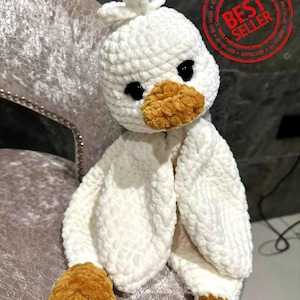 Crochet pattern DUCK. Duck Amigurumi. Plushies toy. Stuffed toy. English instruction with many photos of the process. A little sewing. Easy zdjęcie 1