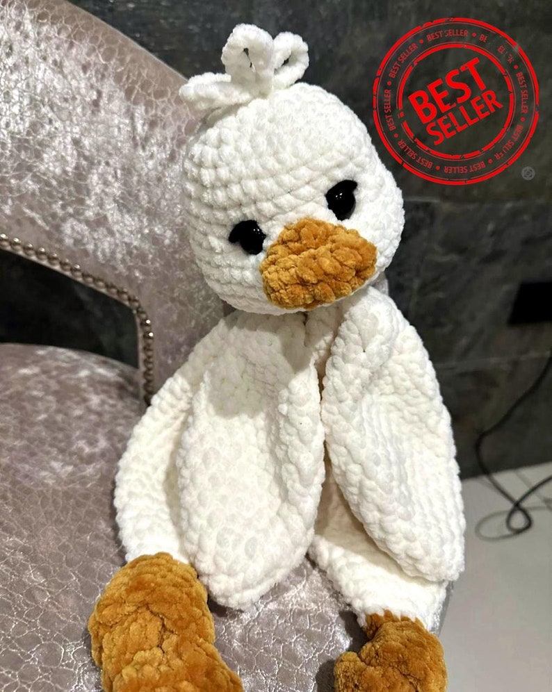 Crochet pattern DUCK. Duck Amigurumi. Plushies toy. Stuffed toy. English instruction with many photos of the process. A little sewing. Easy zdjęcie 1