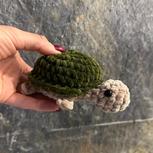 SCHEMA ALL&#39;UNCINETTO Tartaruga. Senza cuciture. Istruzioni in PDF in inglese con tante foto. Amigurumi. Peluche.
