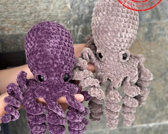 CROCHET PATTERN Octopus. Big octopus. English PDF pattern with photos. Amigurumi. Plushies. Stuffed toy
