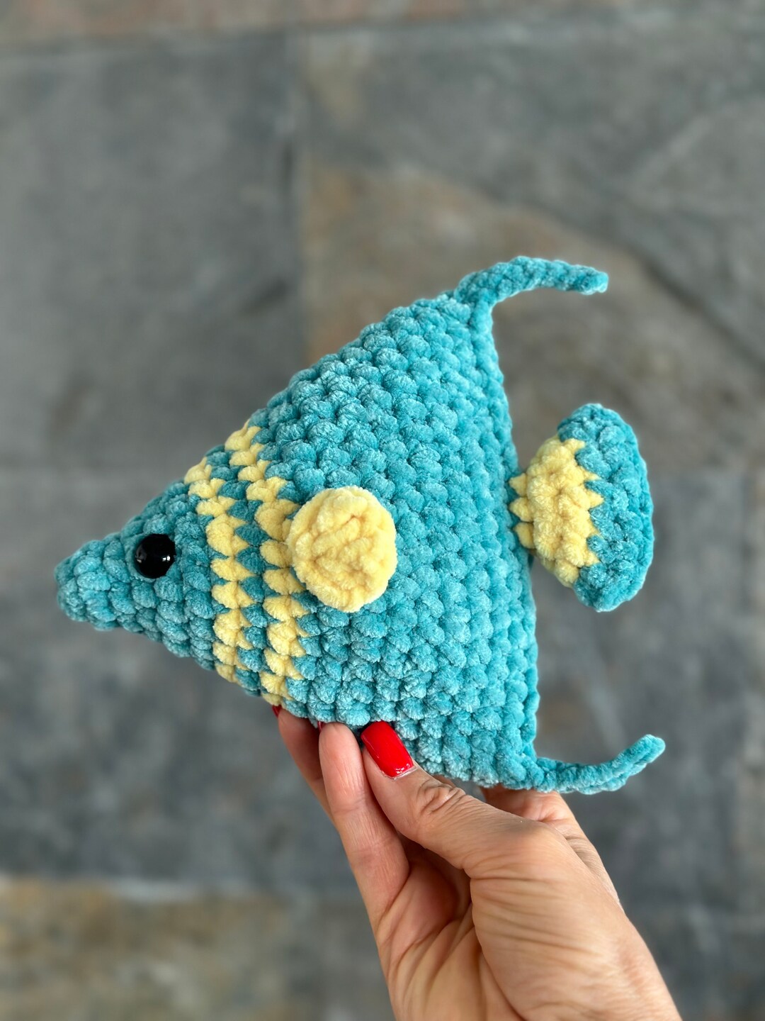 CROCHET PATTERN Fish English PDF Pattern No Sew Amigurumi Il 1080xN.6021611942 6usk