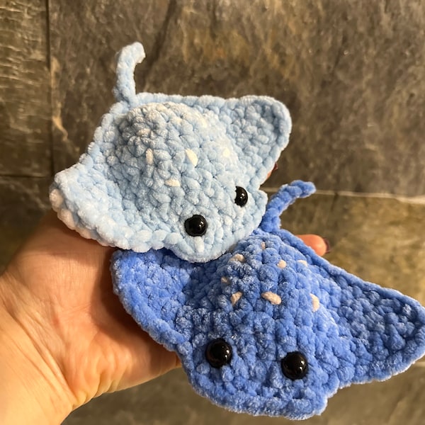 Stingray. Crochet pattern. NO SEWING. Crochet toy. Amigurumi. Handmade toy. Plushies. English PDF pattern with photos how to do