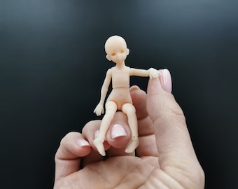 Mini little girl doll. 1/12 BJD, 1/12 dollhouse miniature, 1/24, 1/16, 1/12, 1/8, 1/6, 1/4 jointed doll