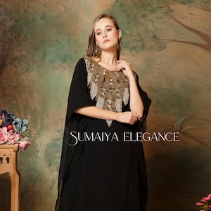 Aisha Farasha Kaftan Islamic Modern Elegant Dubai Moroccan Caftan Arabic Islamic Party Wear Beach Maxi Floor Length Stylish Abaya Dress