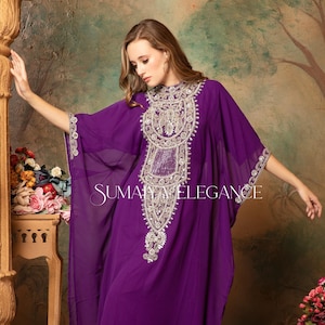 Faiza Dubai Moroccan Kaftan Farasha Arabic Party Wear Wedding Gown Beach Stylish Abaya Caftan Long Formal Dress with scarf for Women