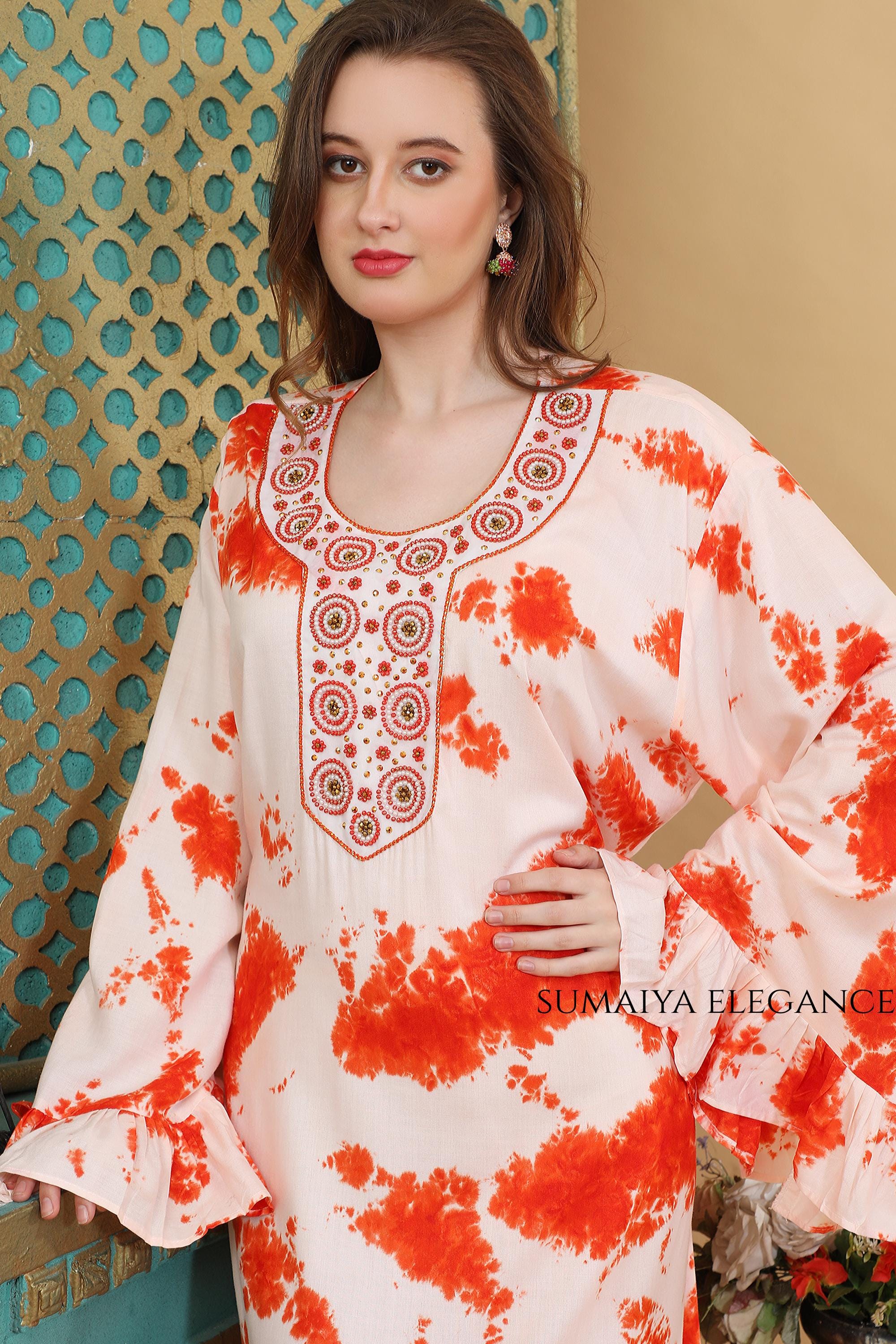 white christmas dresses Premium Quality Rayon Cotton Printed Summer Dress main image 1