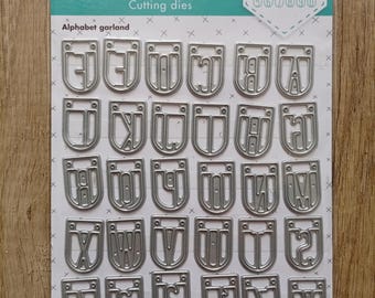 Studio Light metallskärform för scrapbooking och korttillverkning alfabetsgirlang | DIY papperspyssel