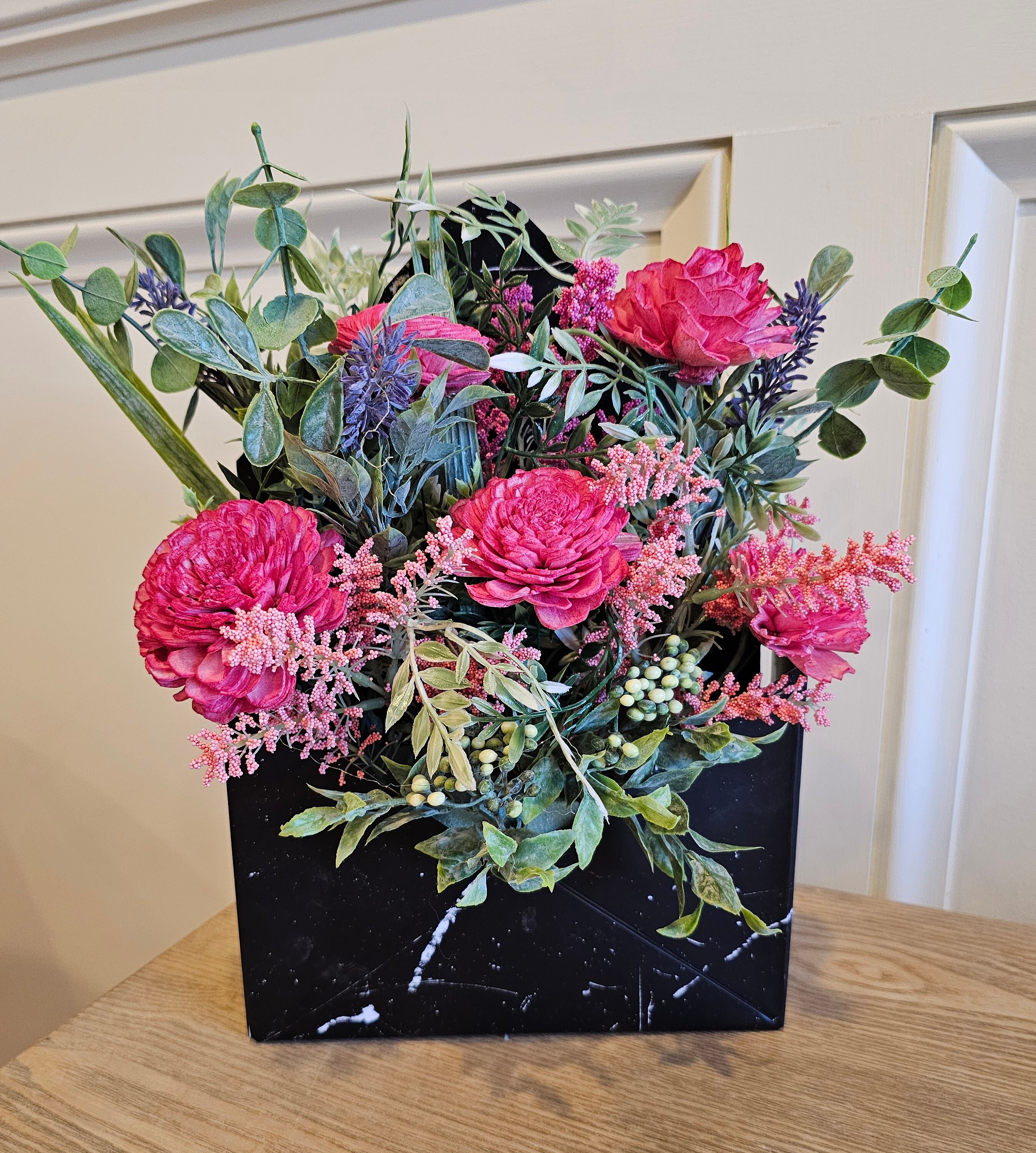 You Got Mail Wooden Flower Arrangement Etsy