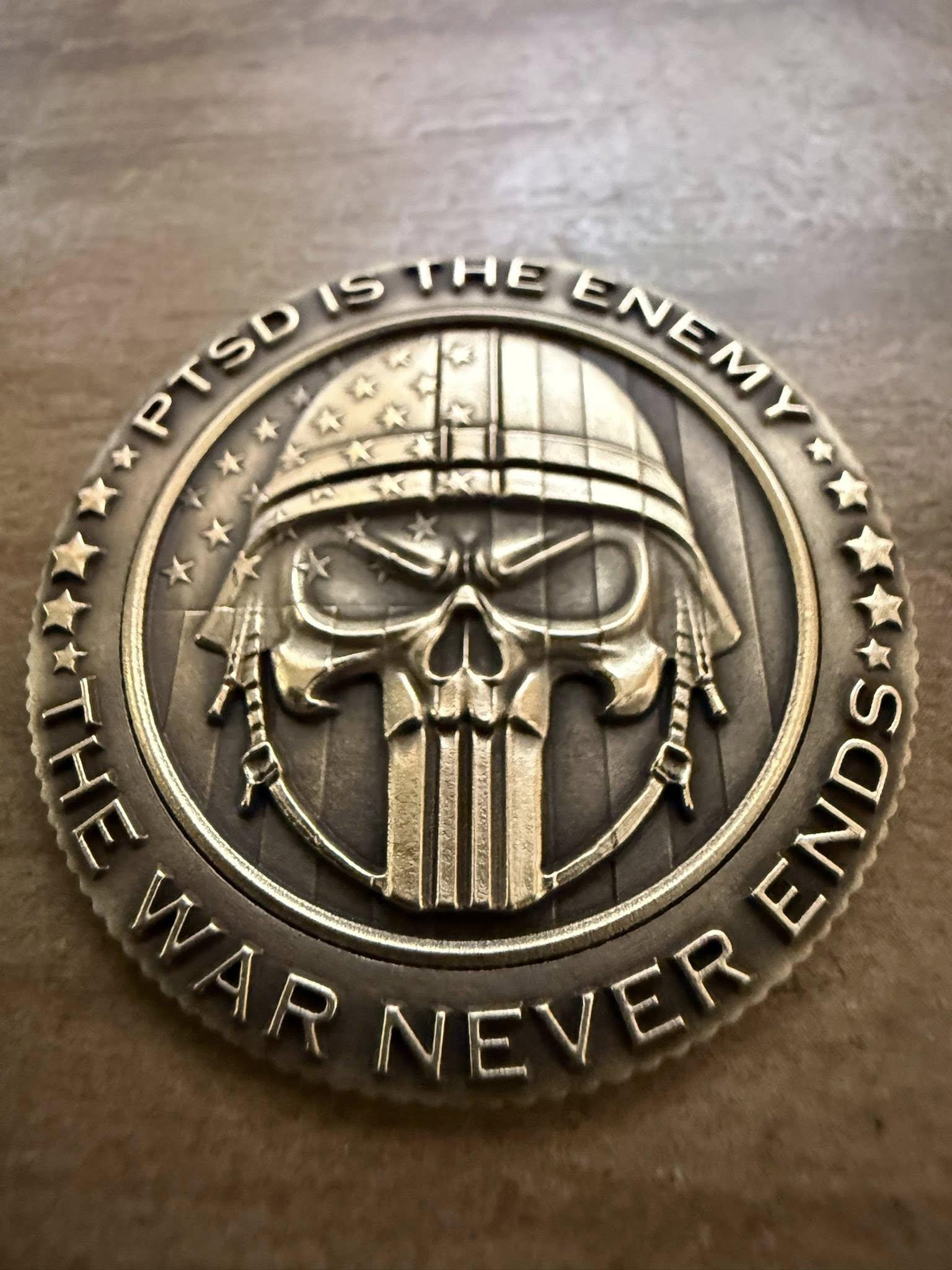 Skull Army Coin - Etsy