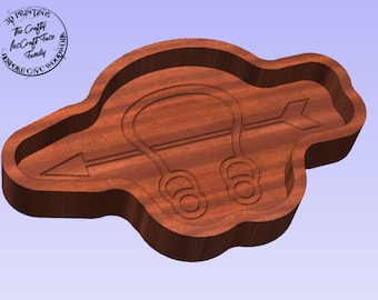 US Navy Sonar Technician Wooden Valet Tray - Personalized Military Catchall for Sailor Essentials