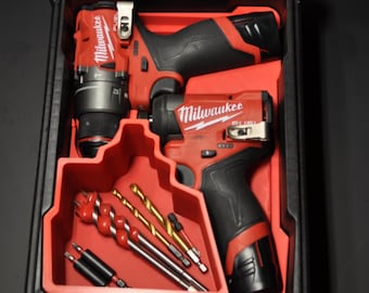 Milwaukee Packout Insert - M12 FUEL Drill and Impact driver Combo GEN 3 3403-20/3404-20 and 3453-20 (Packout Insert ONLY)