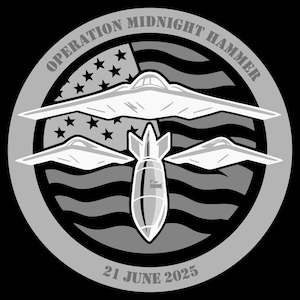 Challenge Coin PNG-ontwerp: Operation Midnight Hammer, 3D-gravure, reliëfdruk, graveerontwerpen, dieptekaart, laser, munt, reliëfontwerp.