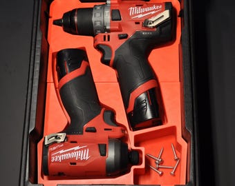 Milwaukee Packout Insert - M12 FUEL Drill and Impact driver Combo GEN 2  2504-20 and 2553-20 (Packout Insert ONLY)