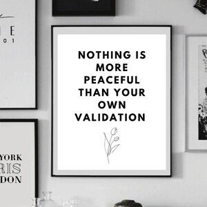 Validate Yourself digital poster - Instant downloadable printable art.