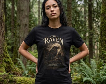 Camiseta com citação de O Corvo (UNISSEX) | Camiseta Literária de Edgar Allan Poe