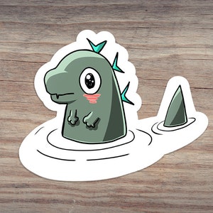 Godzilla Minus One Cute: Sticker 3x3 | Godzilla| Valentinstag | King Kong | Du Sankst Mein Linienschiff | Bezaubernd | Das Neue Reich
