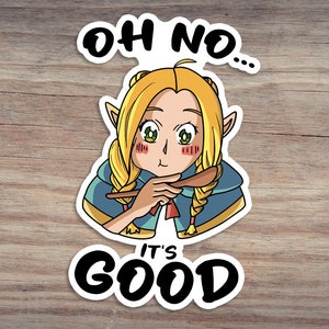 OH NO... It&#39;s GOOD: Delicious in Dungeon Sticker Marcille Bread Bread Bread DnD Sticker Dungeon Meshi Senshi Sticker Laios Chilchuck Mimic