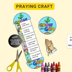 Bible Craft for kids, Church Activity, Sunday school craft for kids, Bible Story coloring