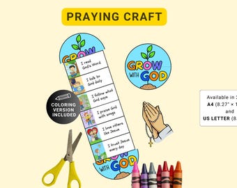 Bible Craft for kids, Church Activity, Sunday school craft for kids, Bible Story coloring