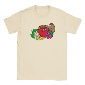 Fruit of the Loom Cornucopia T Shirt, Funny Mandela Effect Tshirt