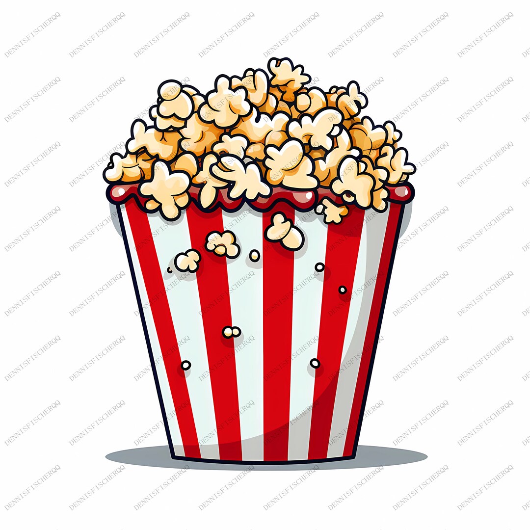 Popcorn PNG Popcorn Cut File Popcorn Cutout Popcorn - Etsy