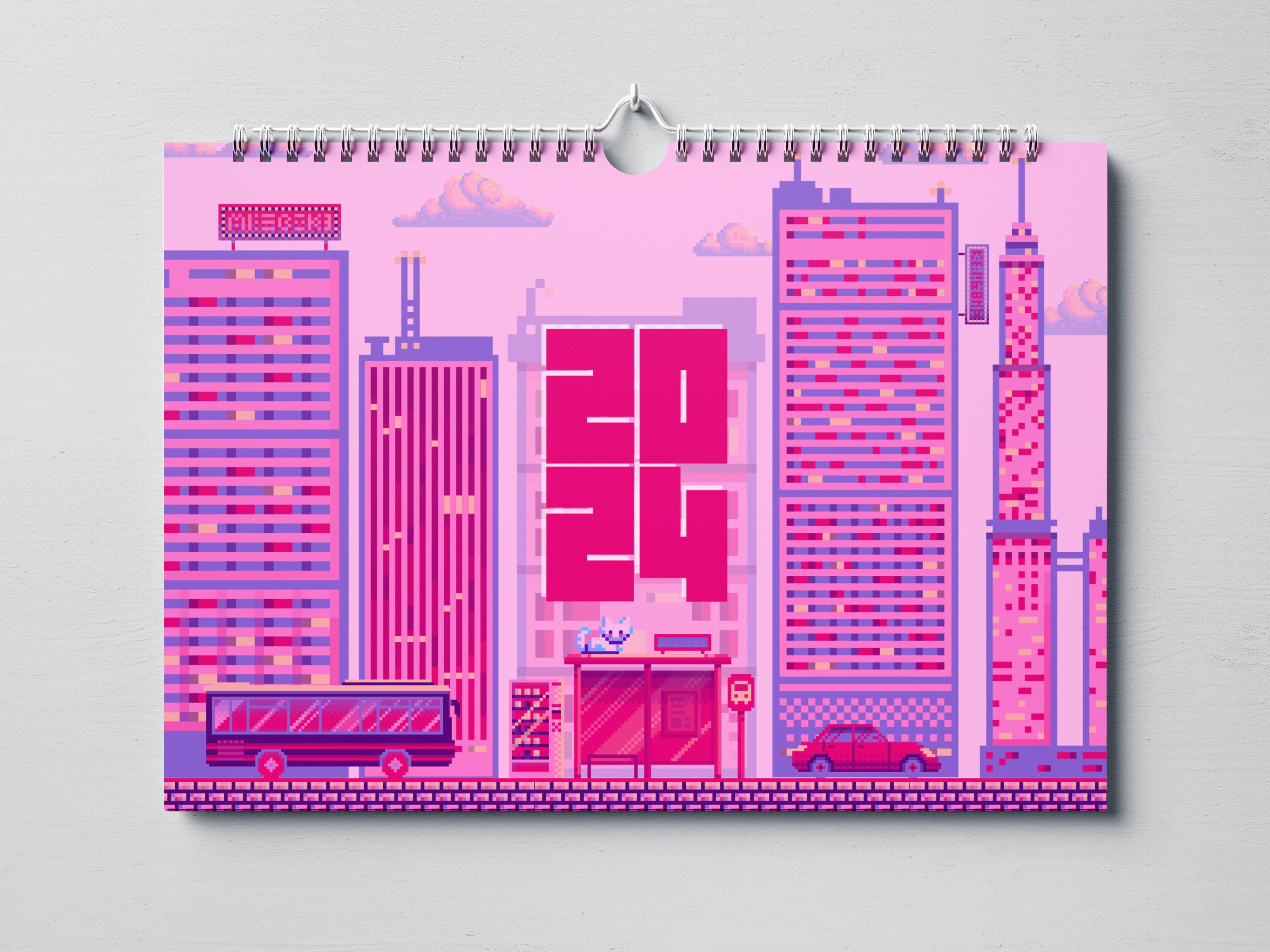 Printable 2024 Monthly Calendar PDF Pixel Dreams A4 Size Instant printable-2024-monthly-calendar-pdf-pixel-dreams-a4-size-instant