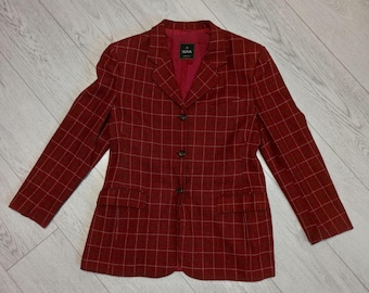 ISAIA NAPOLI Vintage Herrenblazer, rot, Größe 46R (XS-S), Wolle