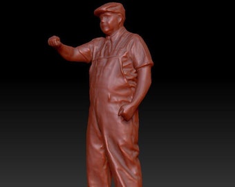 3d Printed figure - Driver 019